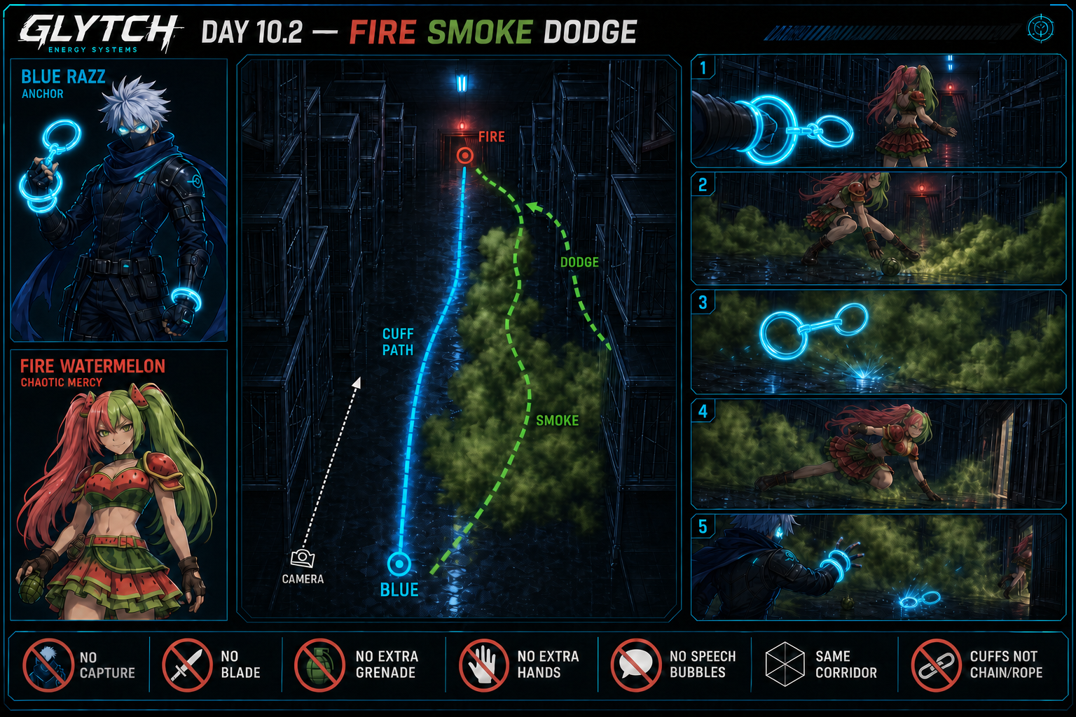 Day 10.2 Fire Smoke Dodge production board